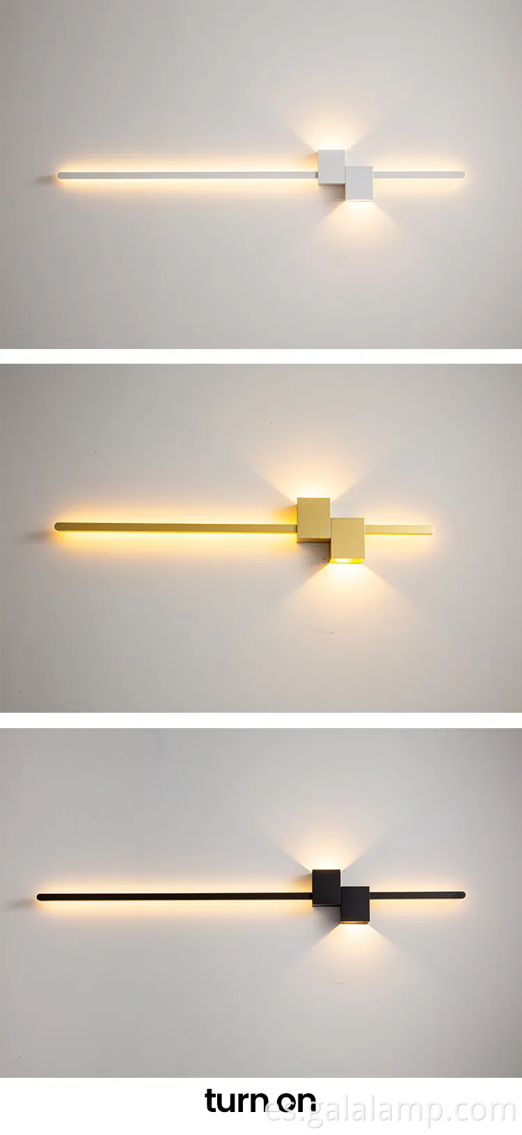 Lámpara de pared de tira minimalista, lámpara de pared de fondo, lámpara de corredor nórdico